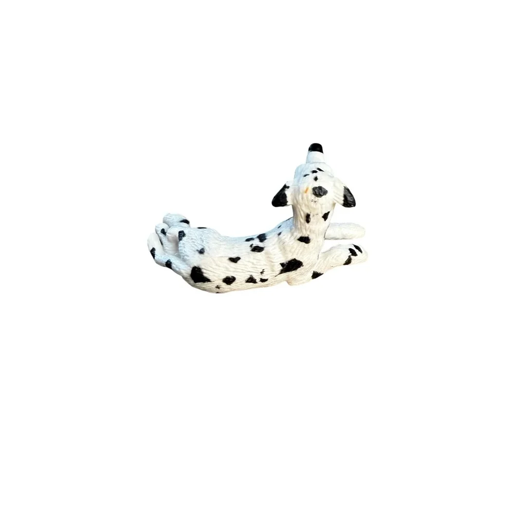 Vintage 1994 MEG Inc‎ Dalmatian Puppy Dog Figurine Lying Down Miniature Toy
